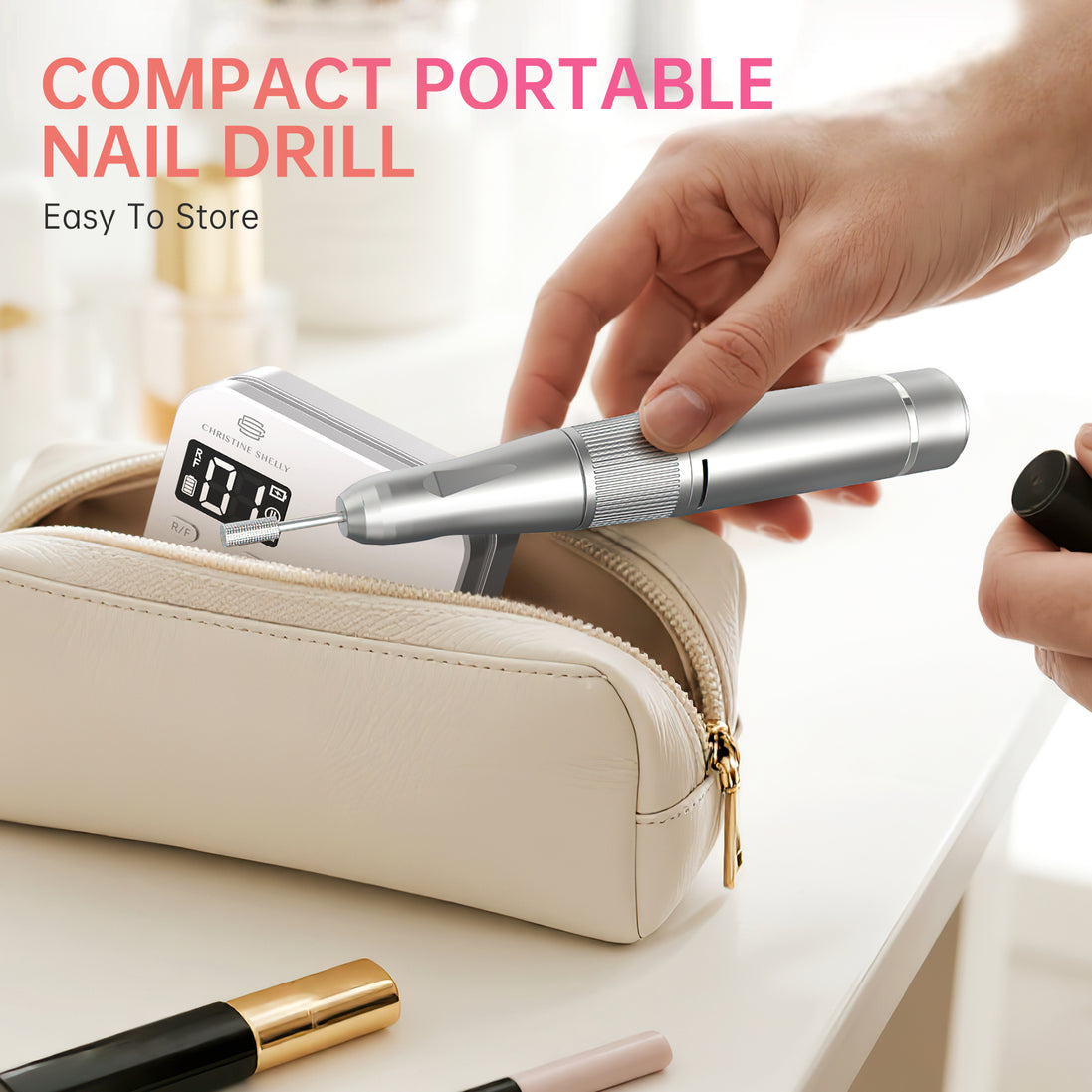 Rechargeable Electric Nail Drill 35000RPM - CS901-X13