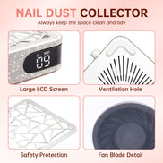 Rechargeable Nail Dust Collector 4000RPM - CSX10-X03