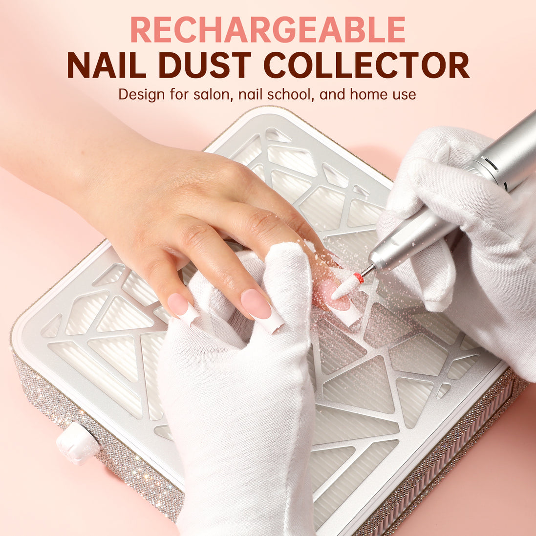 Rechargeable Nail Dust Collector 4000RPM - CSX10-X03