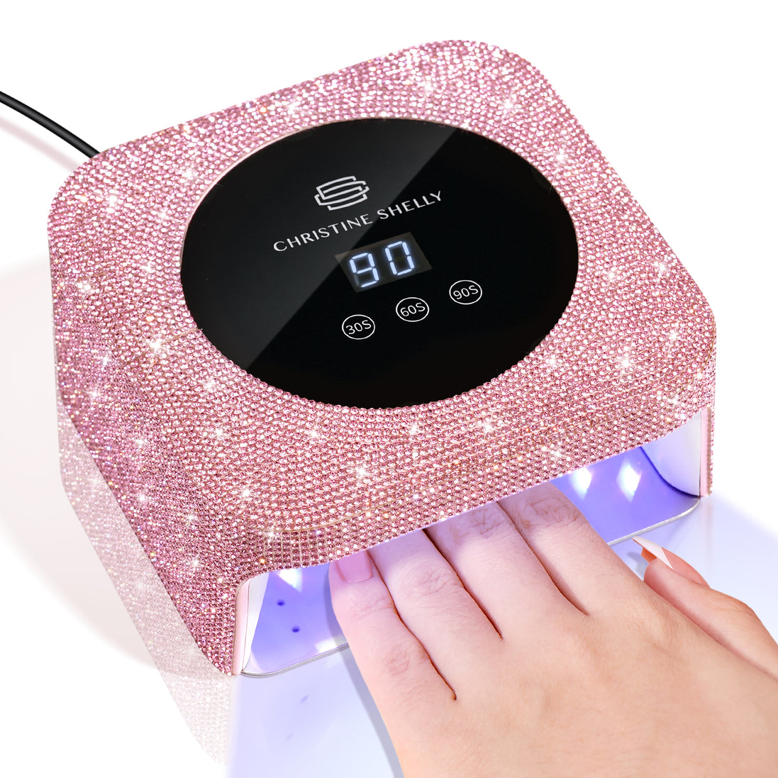 48W Plug-in UV Nail Lamp AB Rhinestones- CSH12