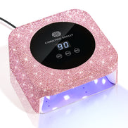 48W Plug-in UV Nail Lamp Pink Rhinestones- CSH12