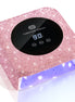 48W Plug-in UV Nail Lamp Pink Rhinestones- CSH12