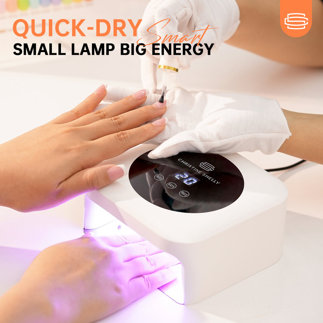 48W Plug-in UV Nail Lamp White- CSH12