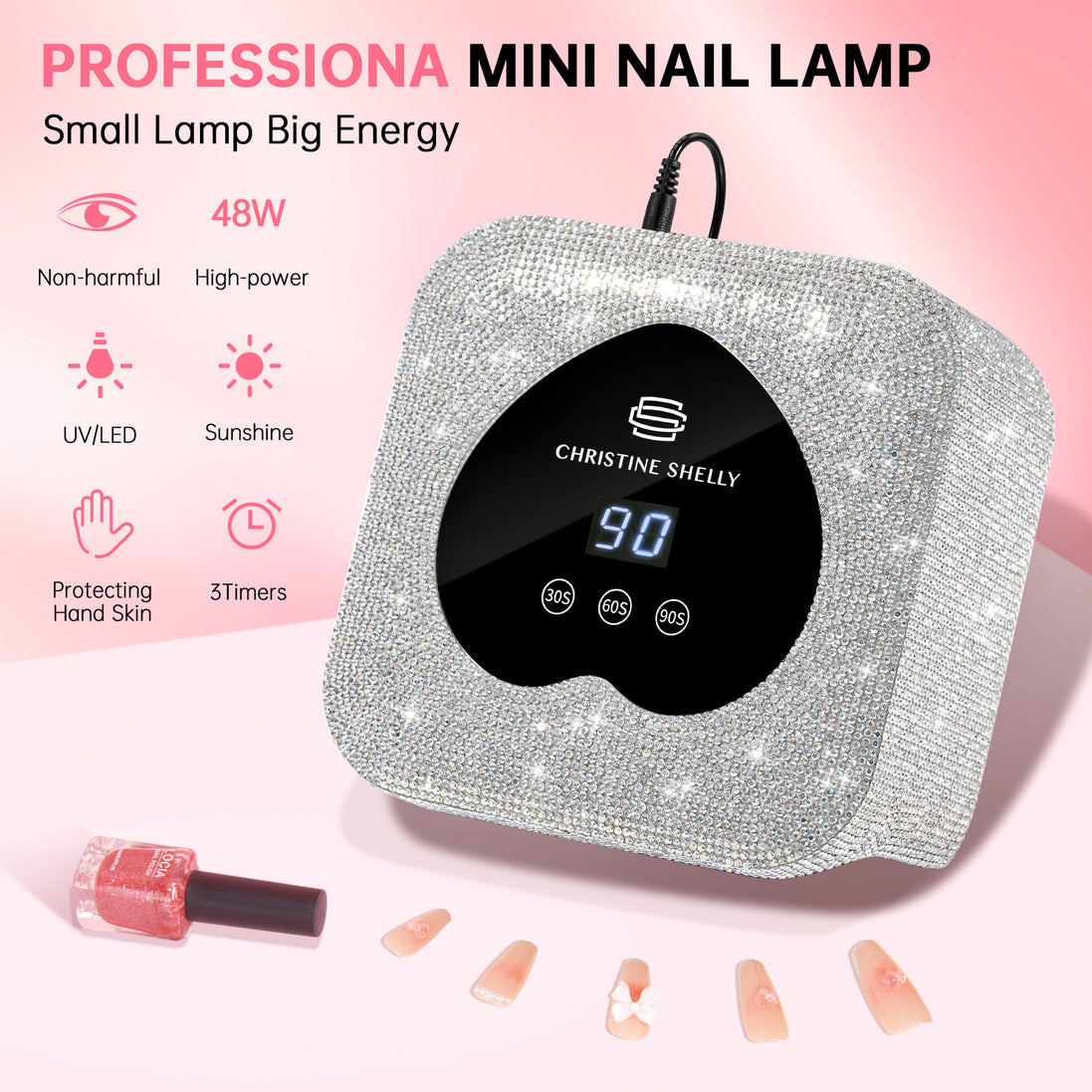 48W Plug-in UV Nail Lamp Heart- CSH13