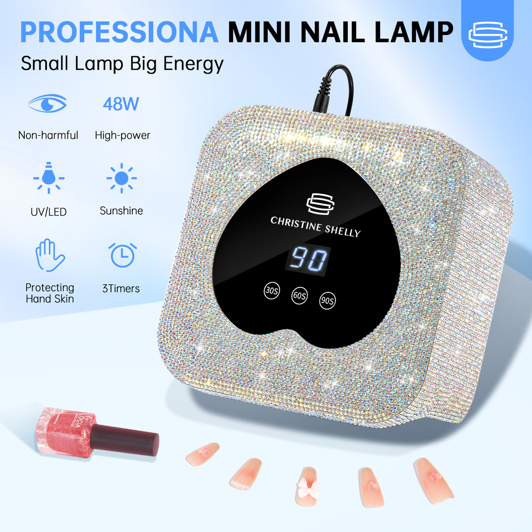 48W Plug-in UV Nail Lamp Heart- CSH13