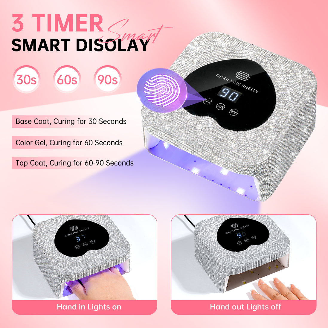 48W Plug-in UV Nail Lamp Heart- CSH13