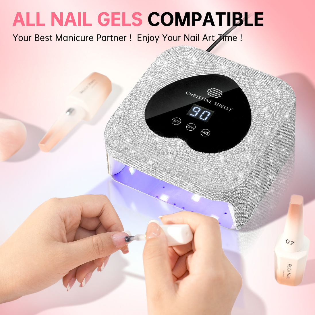 48W Plug-in UV Nail Lamp Heart- CSH13