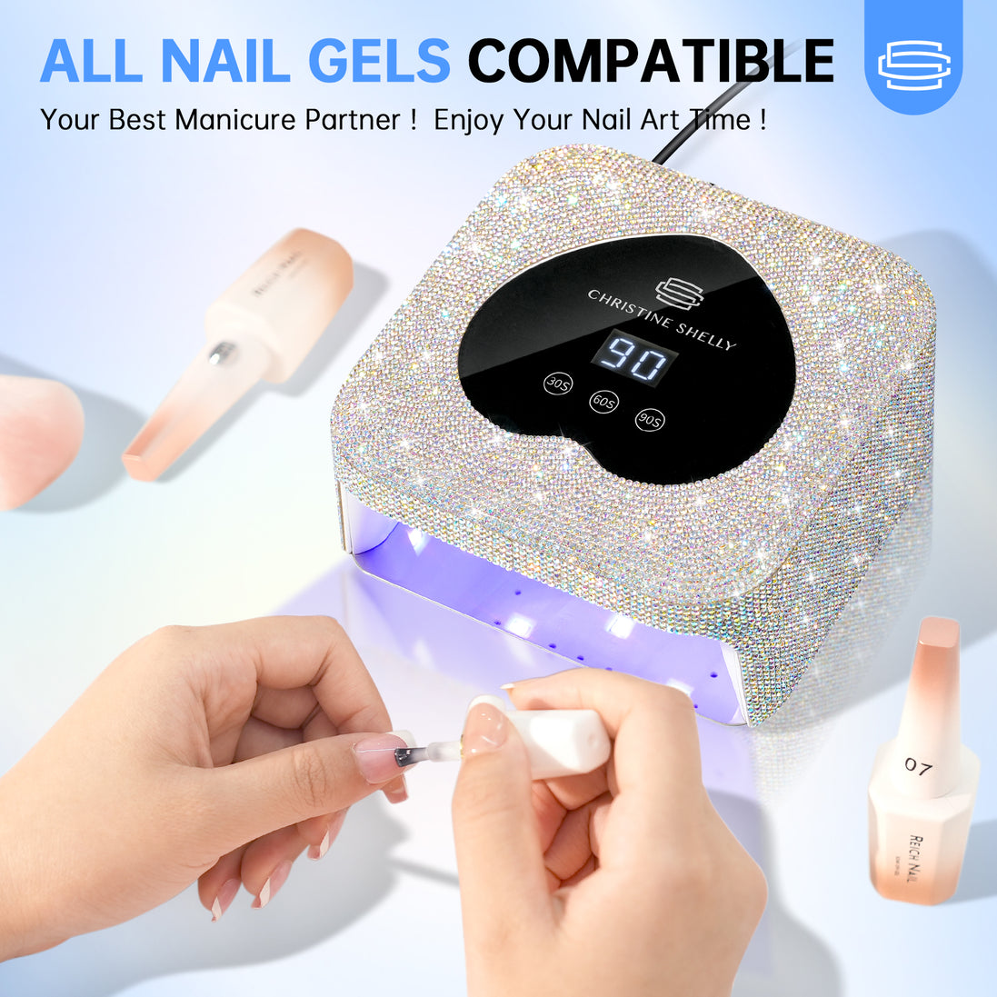 48W Plug-in UV Nail Lamp Heart- CSH13