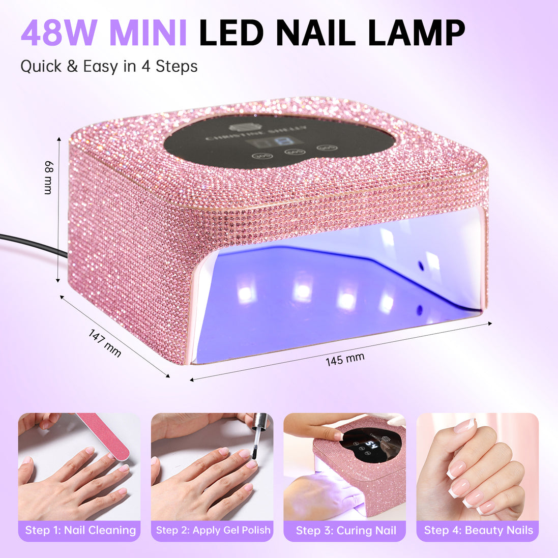 48W Plug-in UV Nail Lamp Heart - CSH13