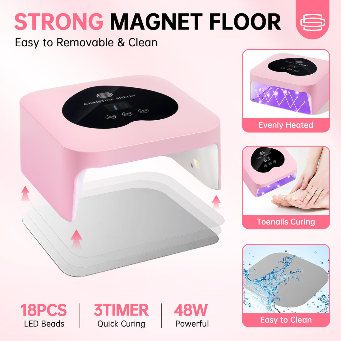 48W Plug-in UV Nail Lamp Heart- CSH13