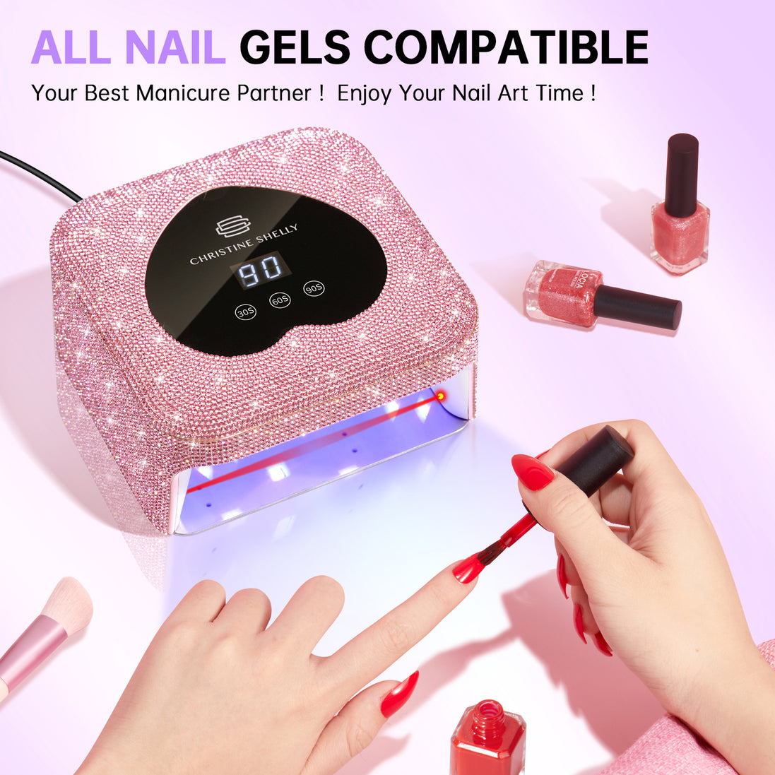 48W Plug-in UV Nail Lamp Heart - CSH13