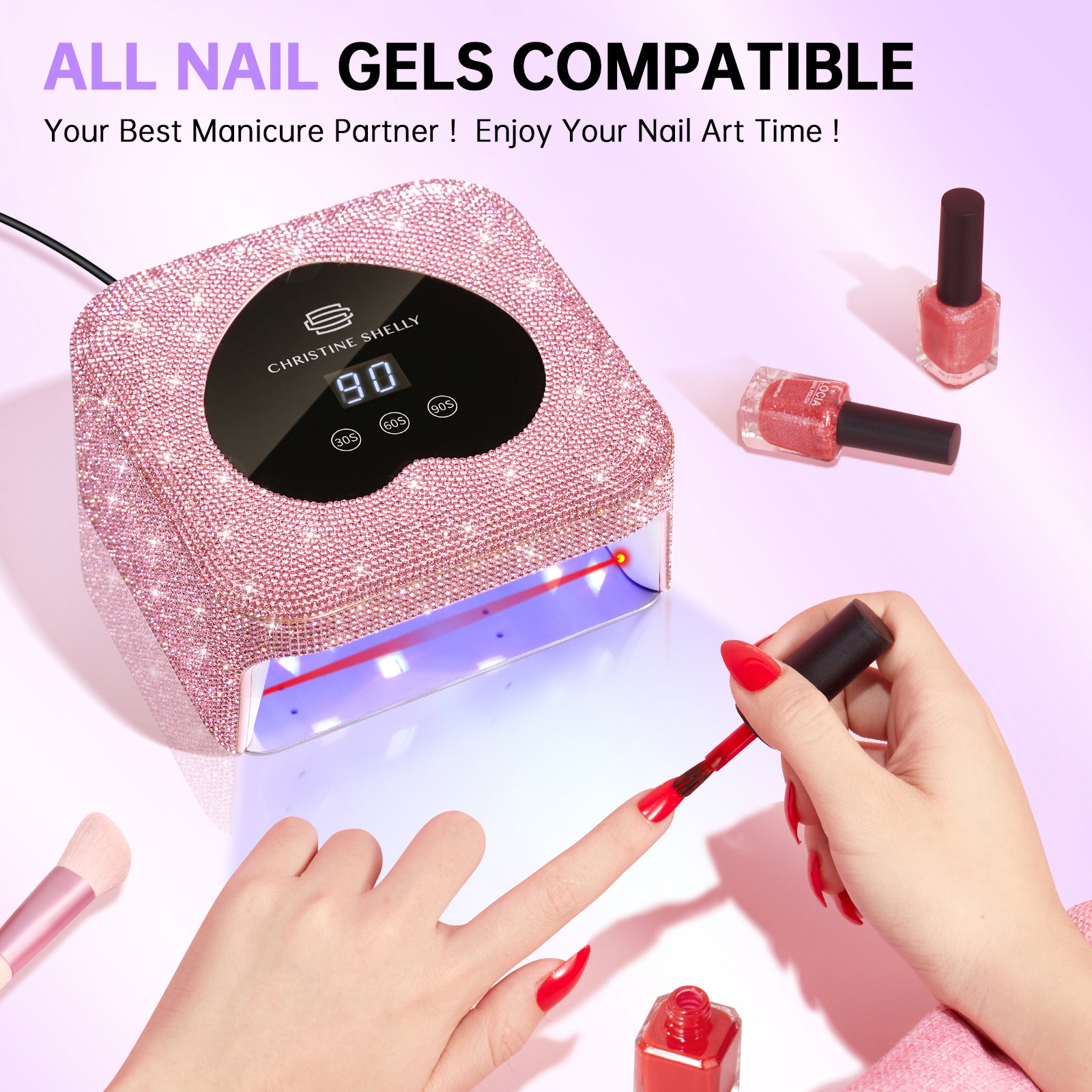 48W UV-Nagellampe zum Einstecken Herz - H13