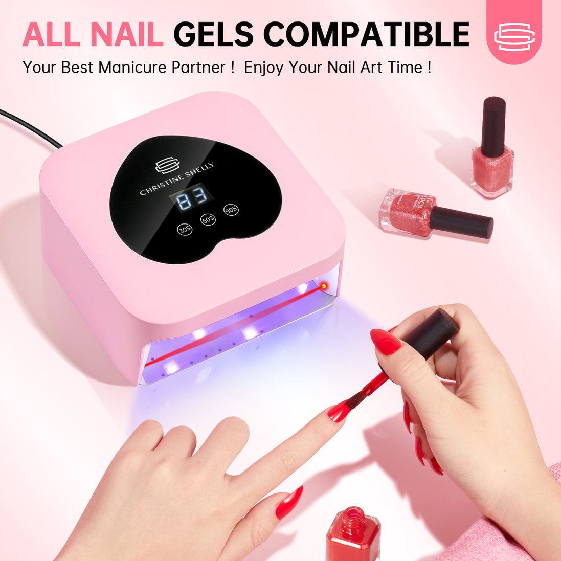 48W Plug-in UV Nail Lamp Heart- CSH13
