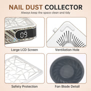 Rechargeable Nail Dust Collector 4000RPM - CSX10-X08