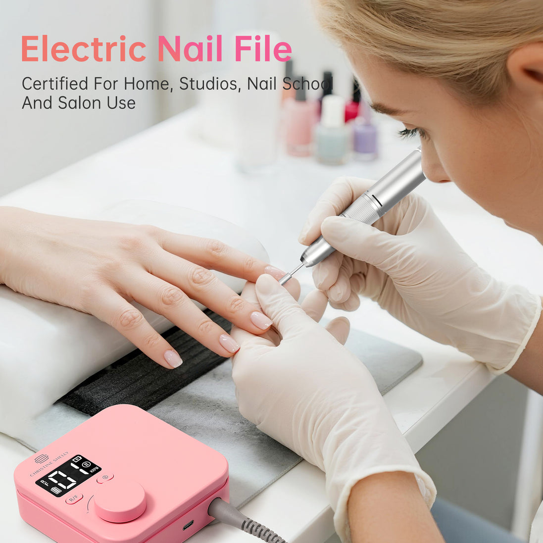 Rechargeable Electric Nail Drill 35000RPM - CS901-X10