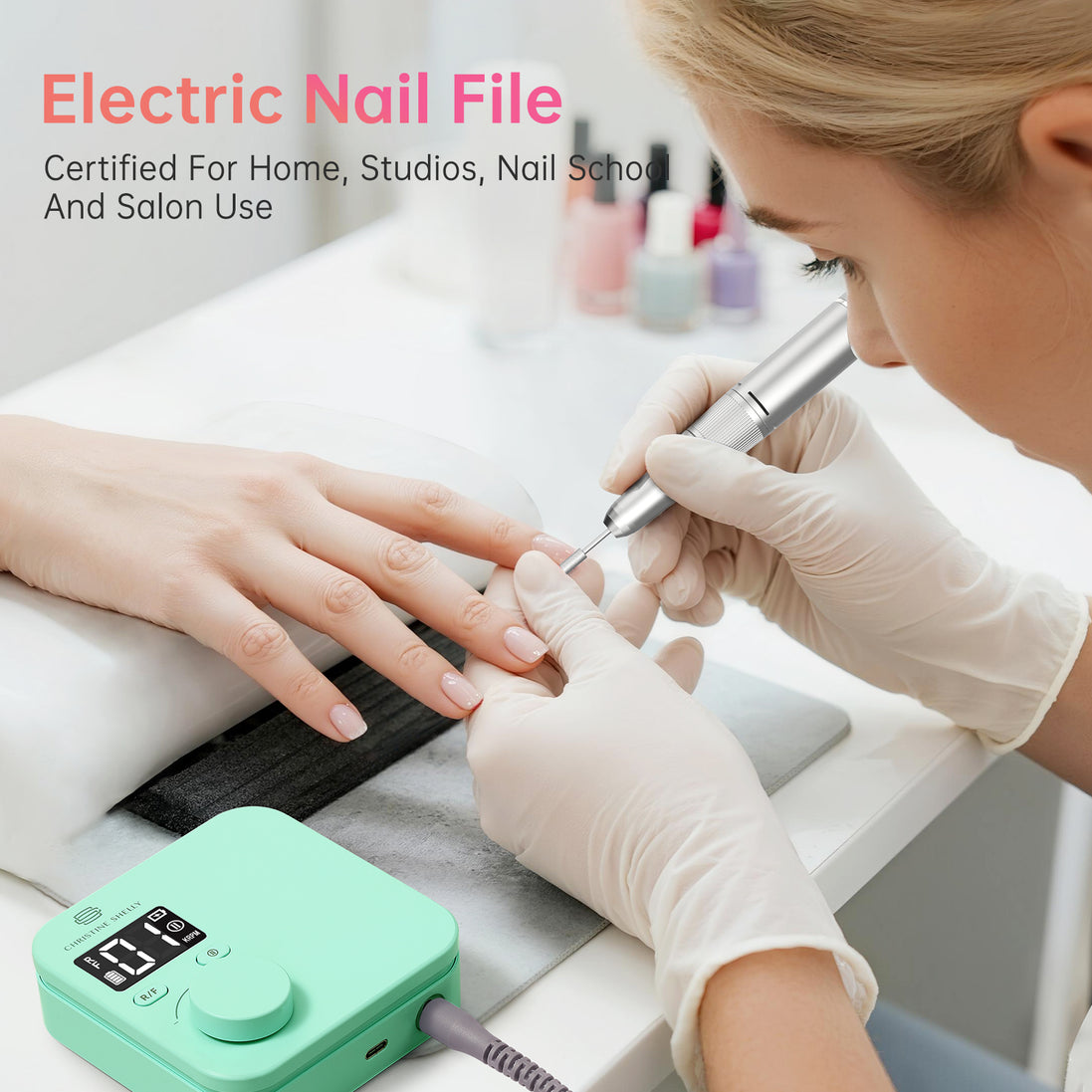 Rechargeable Electric Nail Drill 35000RPM - CS901-X16