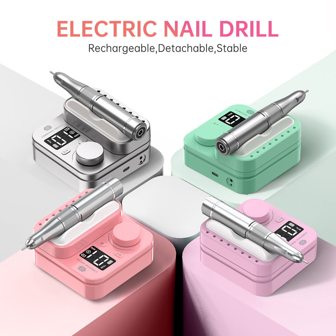 Rechargeable Electric Nail Drill 35000RPM - CS901-X16