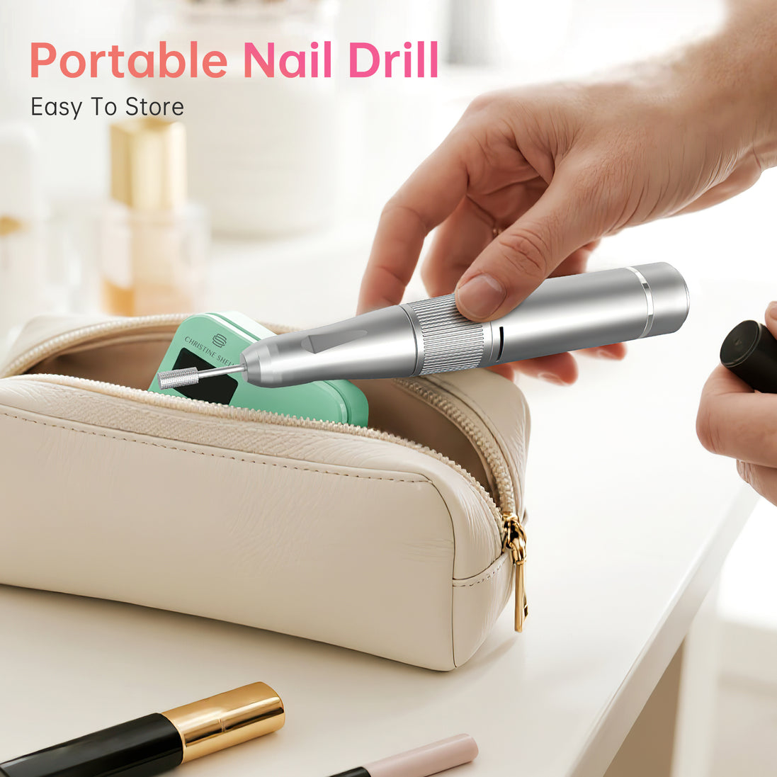 Rechargeable Electric Nail Drill 35000RPM - CS901-X16