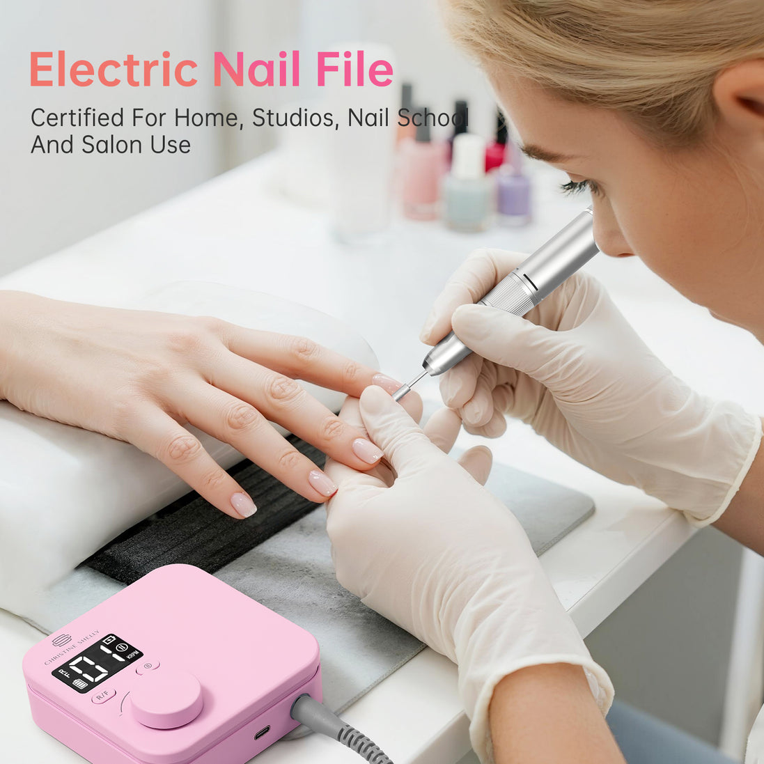 Rechargeable Electric Nail Drill 35000RPM - CS901-X19