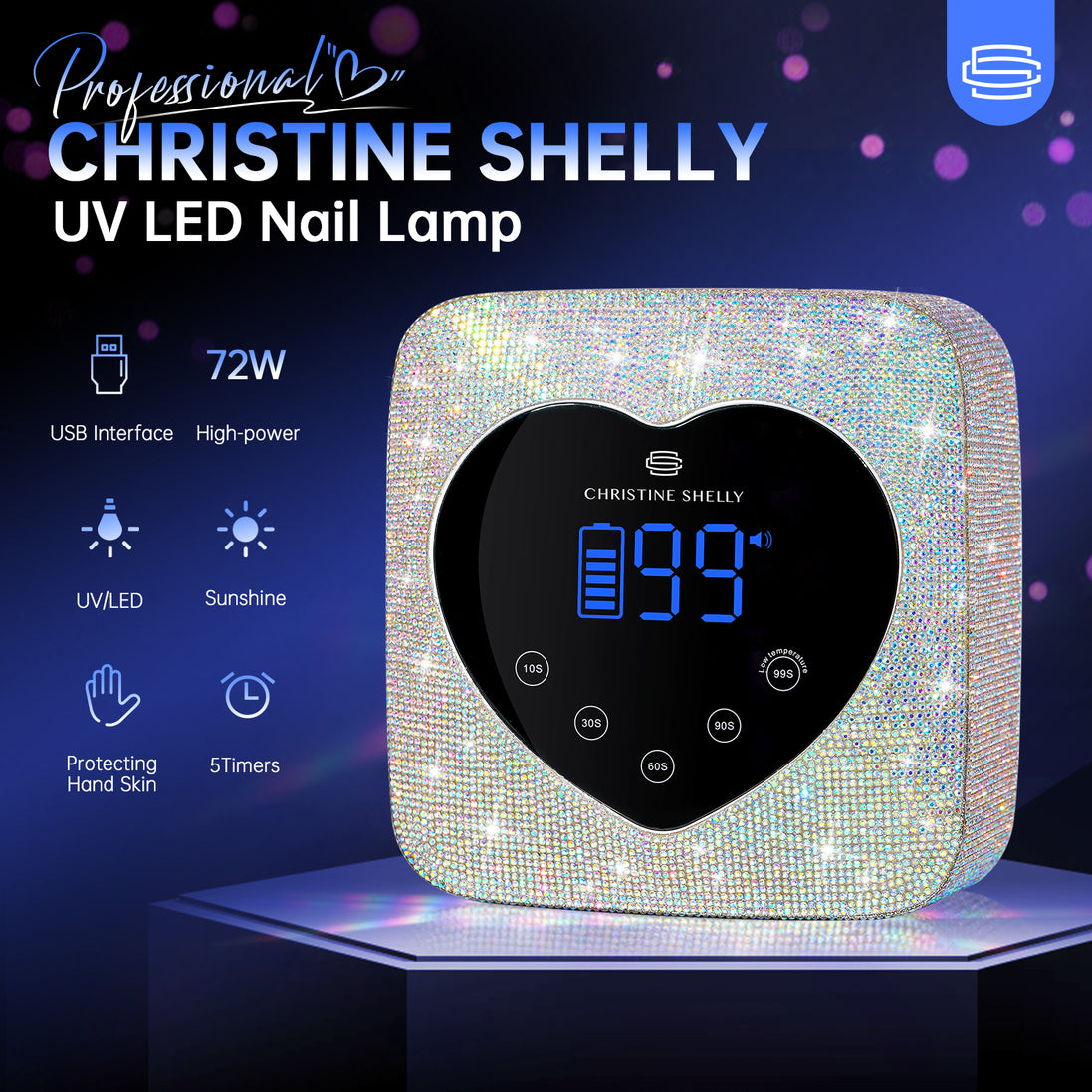 Rechargeable UV Nail Lamp - CSX20-X02