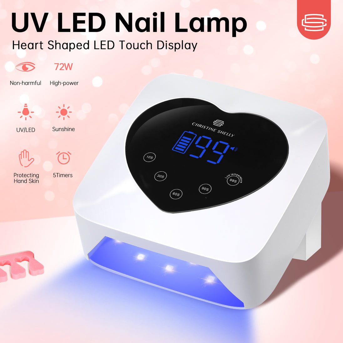 Rechargeable UV Nail Lamp - CSX20-X12