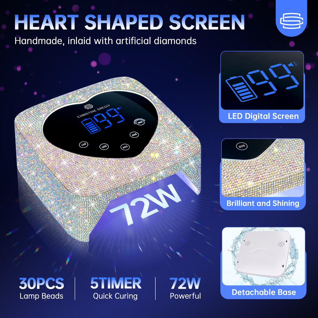 Rechargeable UV Nail Lamp - CSX20-X02