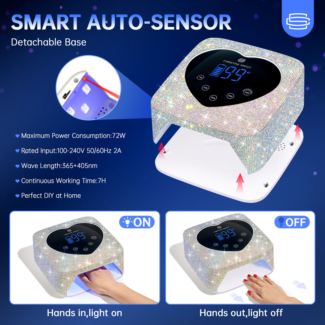 Rechargeable UV Nail Lamp - CSX20-X02