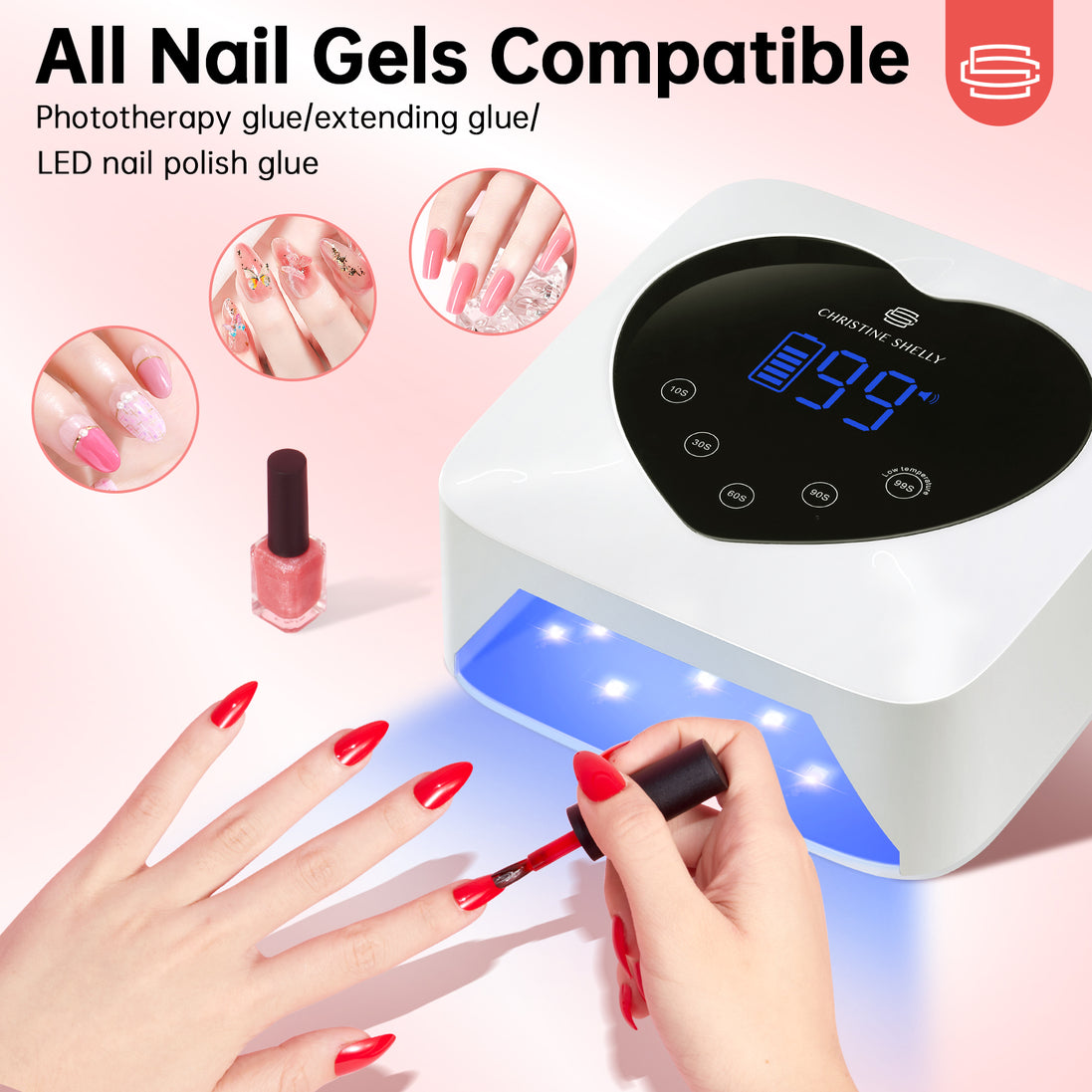 Rechargeable UV Nail Lamp - CSX20-X12