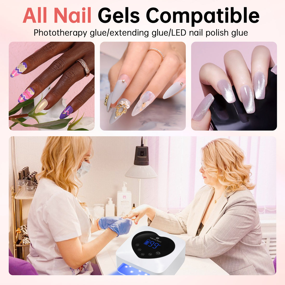 Rechargeable UV Nail Lamp - CSX20-X12