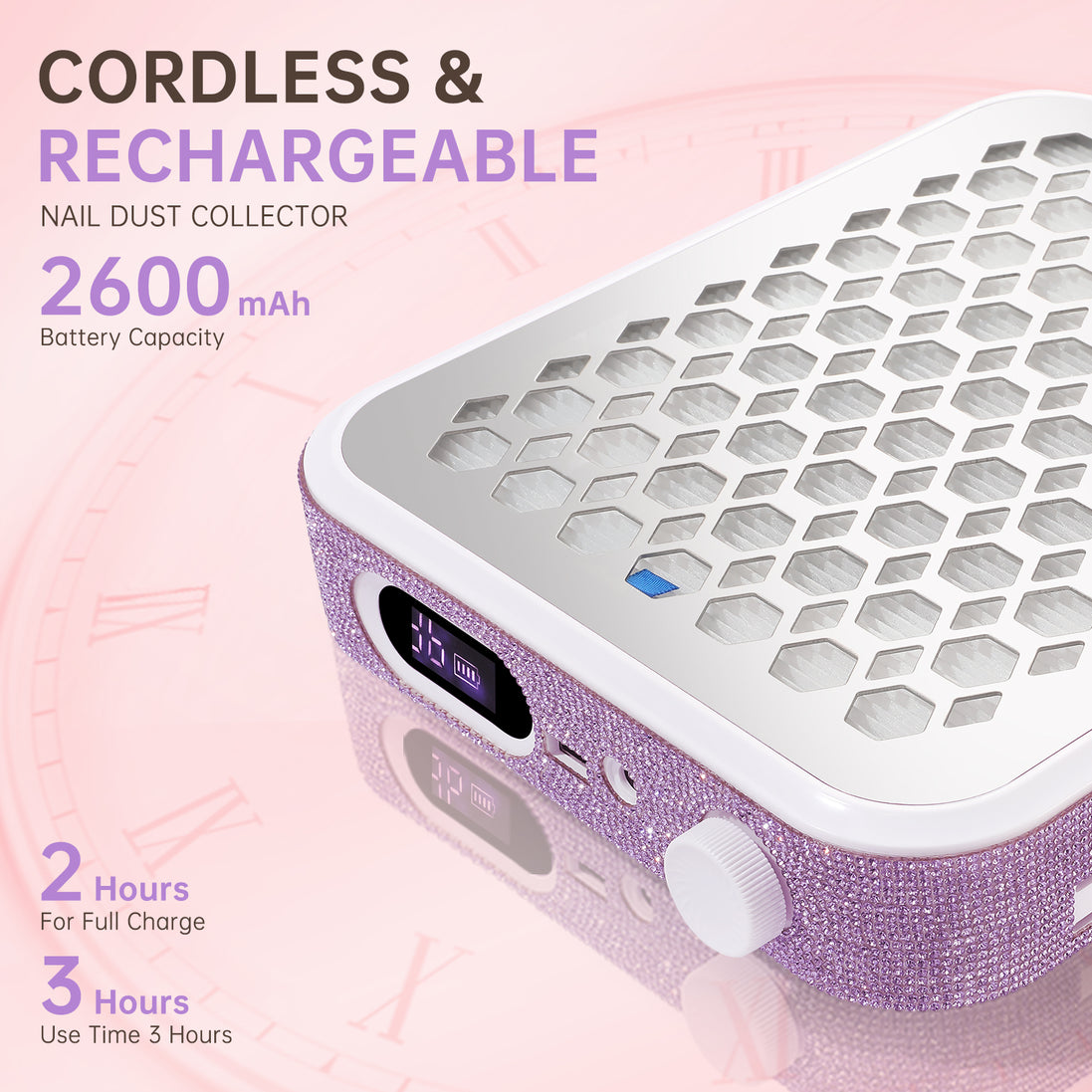 Rechargeable Nail Dust Collector - CS503-X19