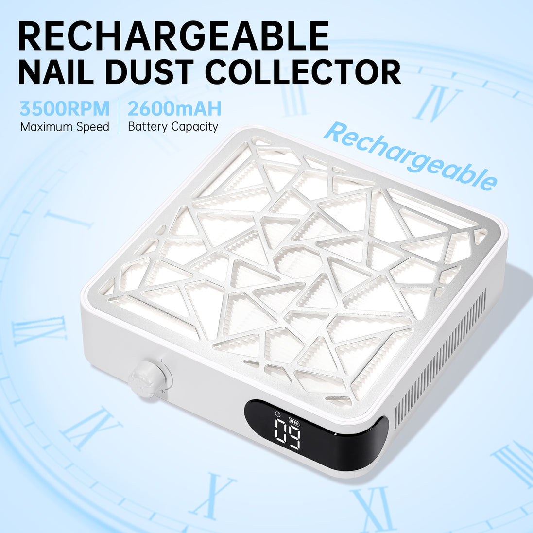 Rechargeable Nail Dust Collector 4000RPM - CSX10-X12