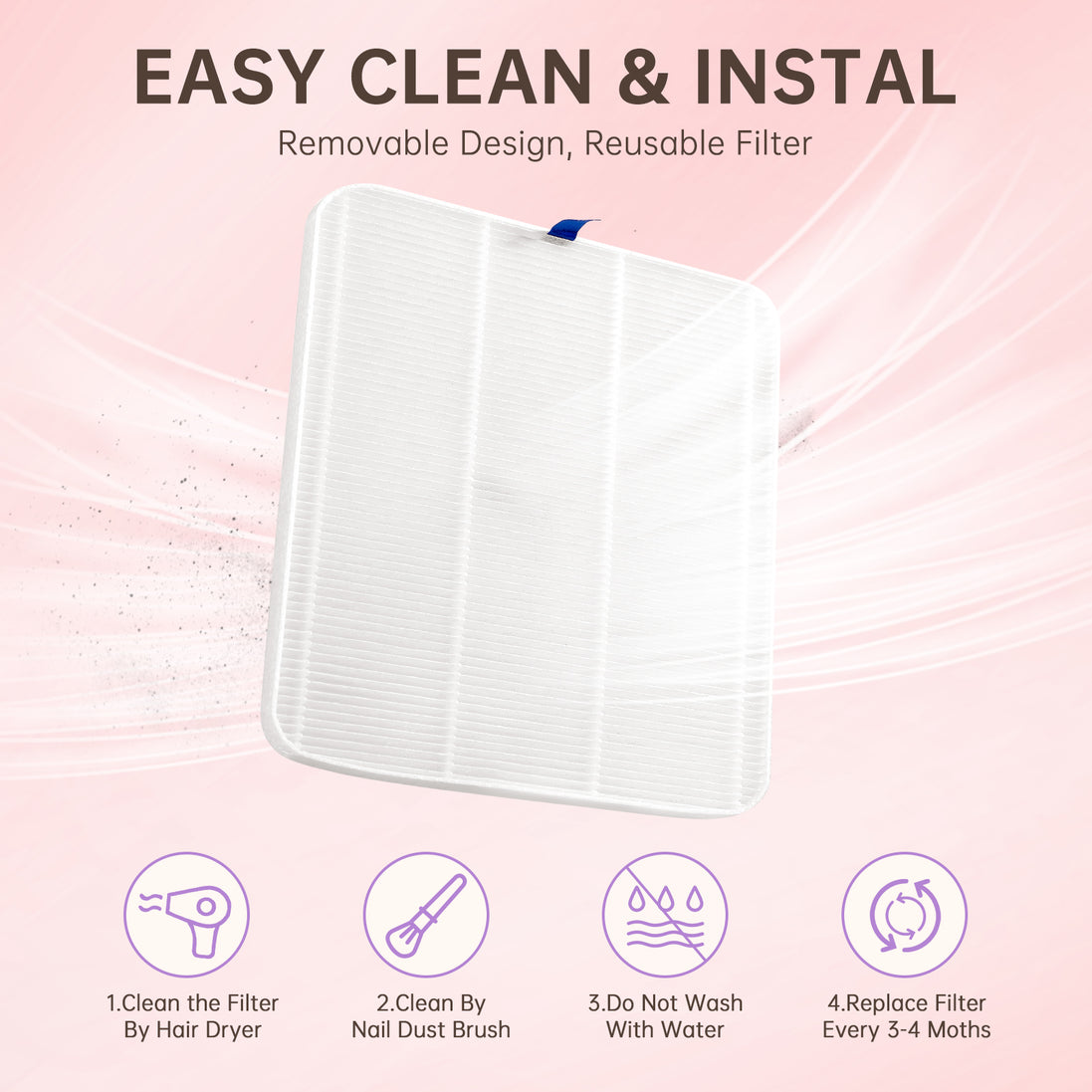 Rechargeable Nail Dust Collector - CS503-X19