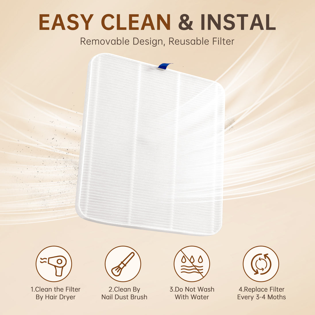 Rechargeable Nail Dust Collector - CS503-X12