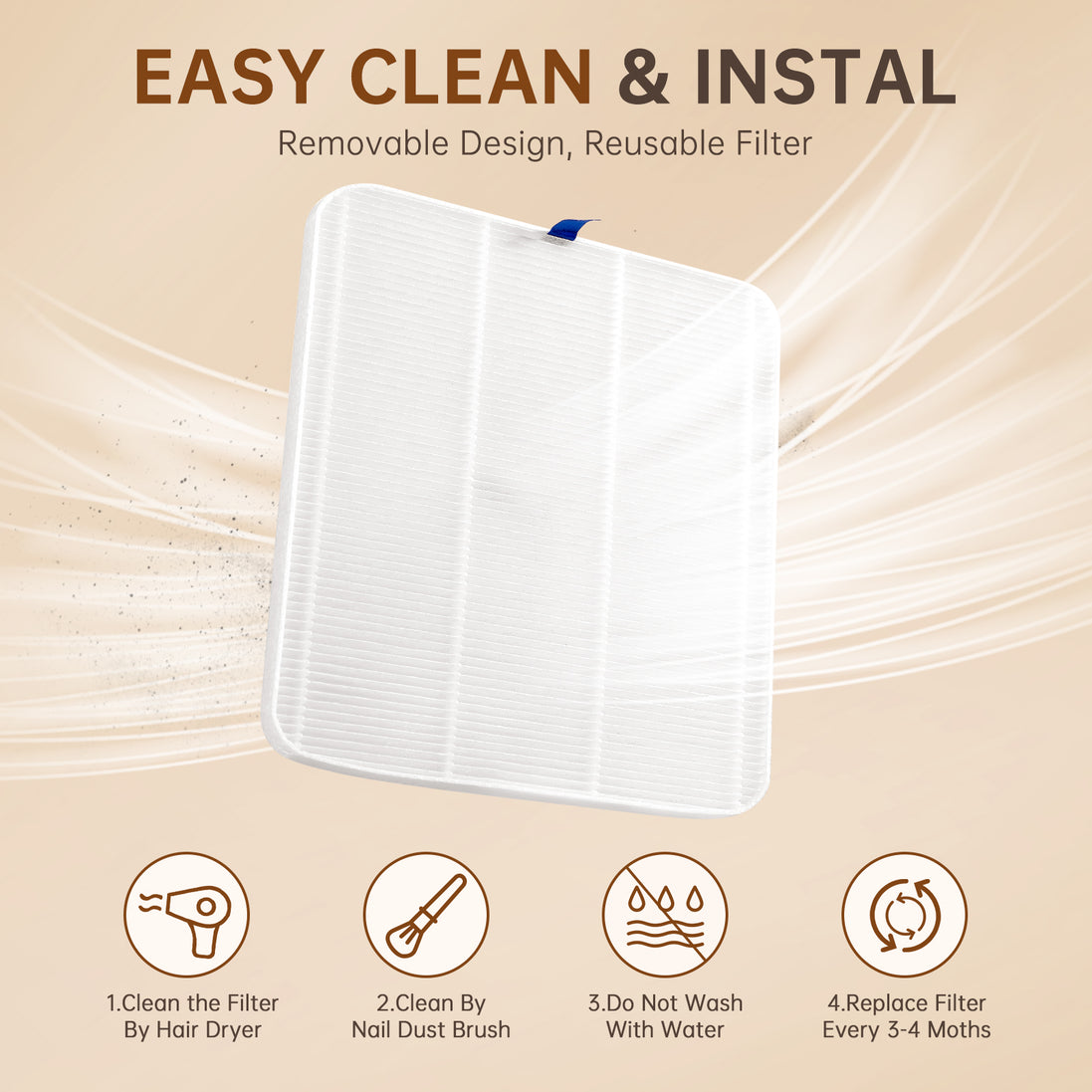 Rechargeable Nail Dust Collector - CS503-X15