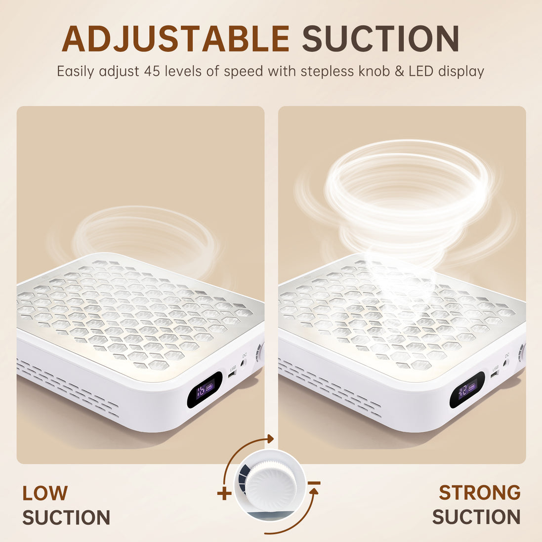 Rechargeable Nail Dust Collector - CS503-X12