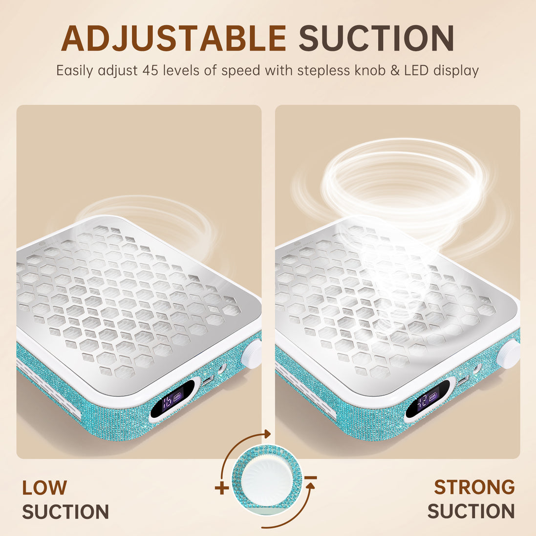 Rechargeable Nail Dust Collector - CS503-X15